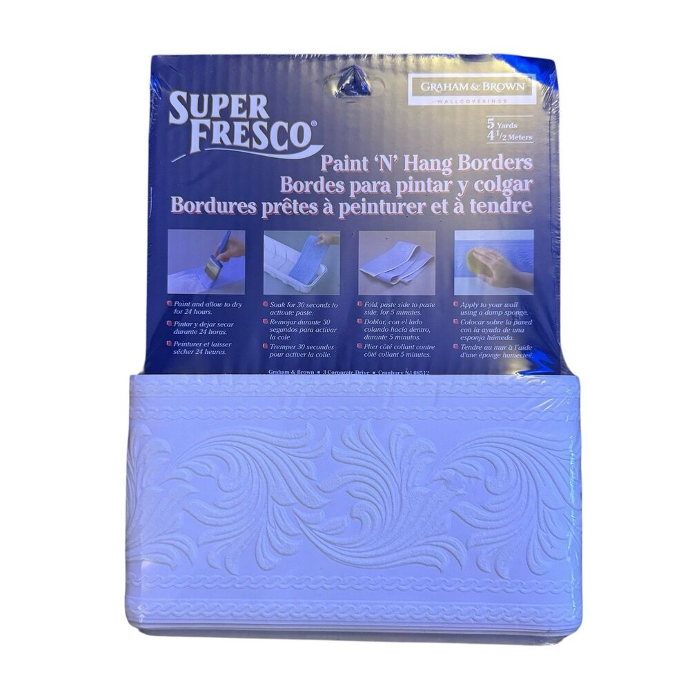 New Super‎ Fresco Paint N Hang Border Graham & Brown Art Deco 5yds